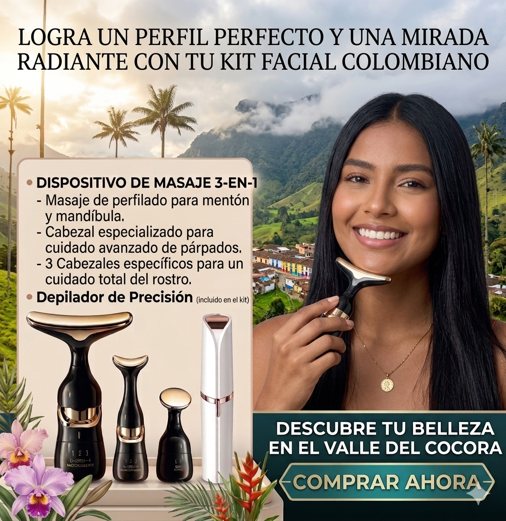 Kit Belleza Facial: Masajeador 3 en 1 + Depilador Flawless